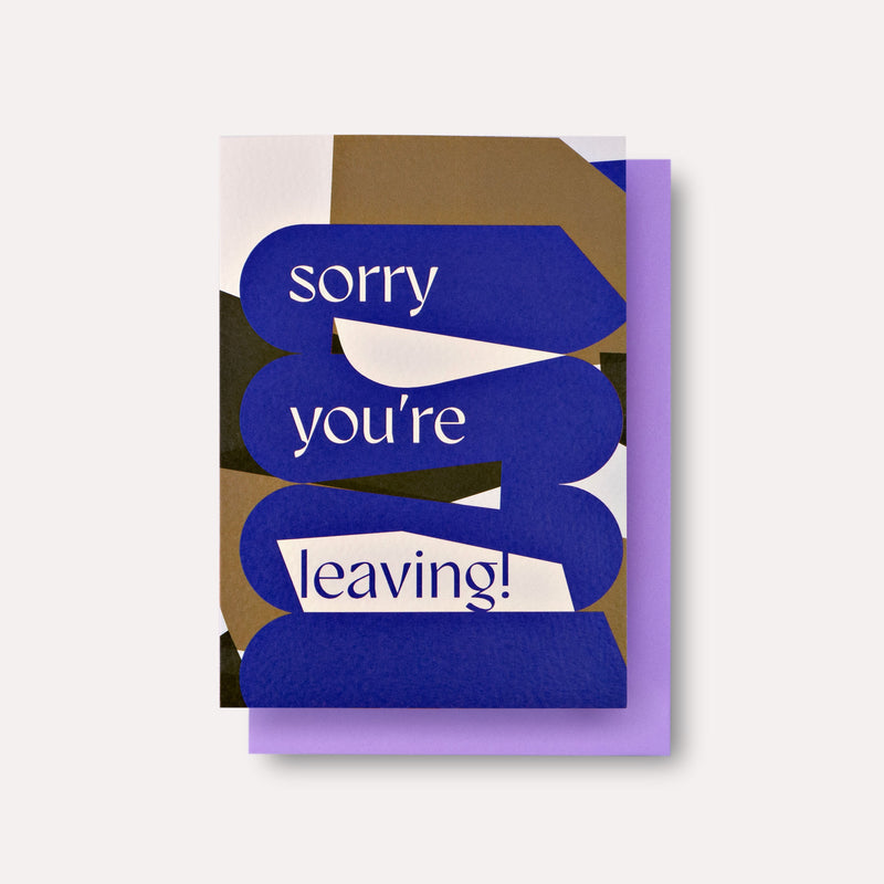 Osaka Sorry You're Leaving Card