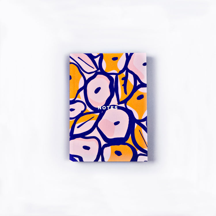 SAMPLE SALE Inky Flowers A6 Pocket Lay Flat Notebook