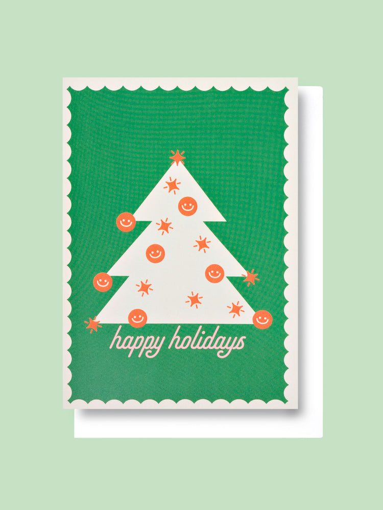 Good Thanks Paper - Smiley Christmas Card