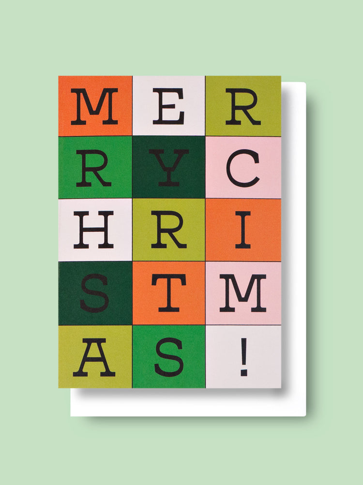 Good Thanks Paper - Blocks Merry Christmas Card