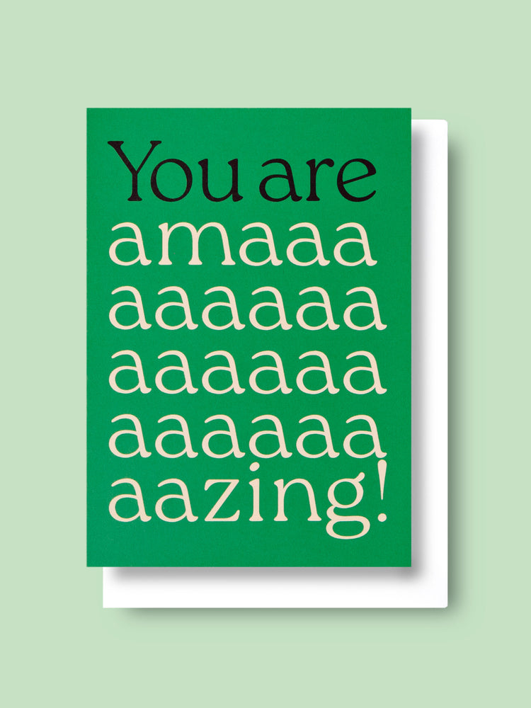 Good Thanks Paper - Alphabet You Are Amazing Card