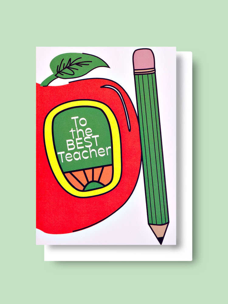 Good Thanks Paper - To the Best Teacher Card