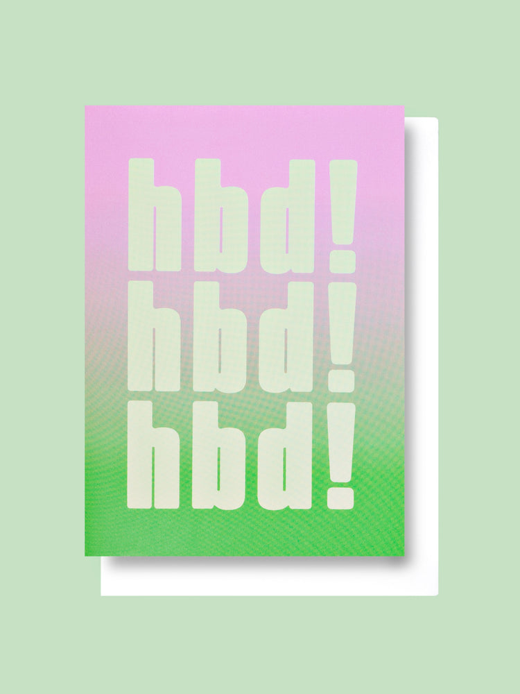 Good Thanks Paper - Ombre Birthday Card