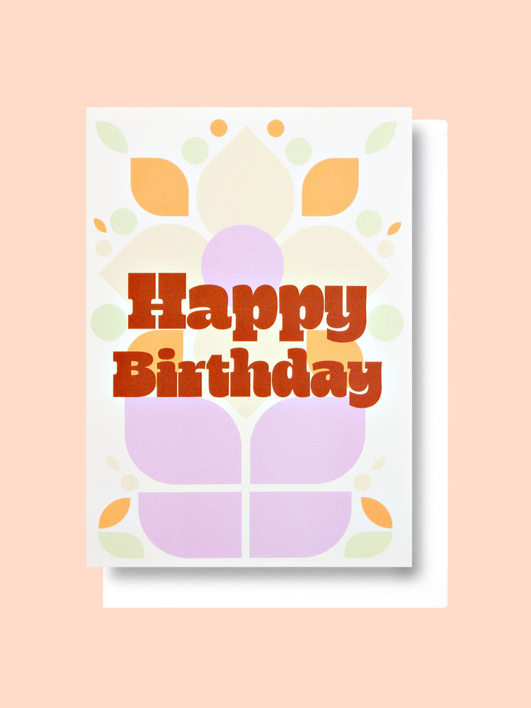 Good Thanks Paper - Geo Floral Birthday Card