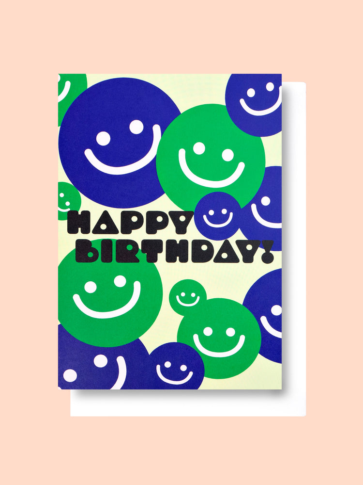 Good Thanks Paper - Smiley Birthday Card