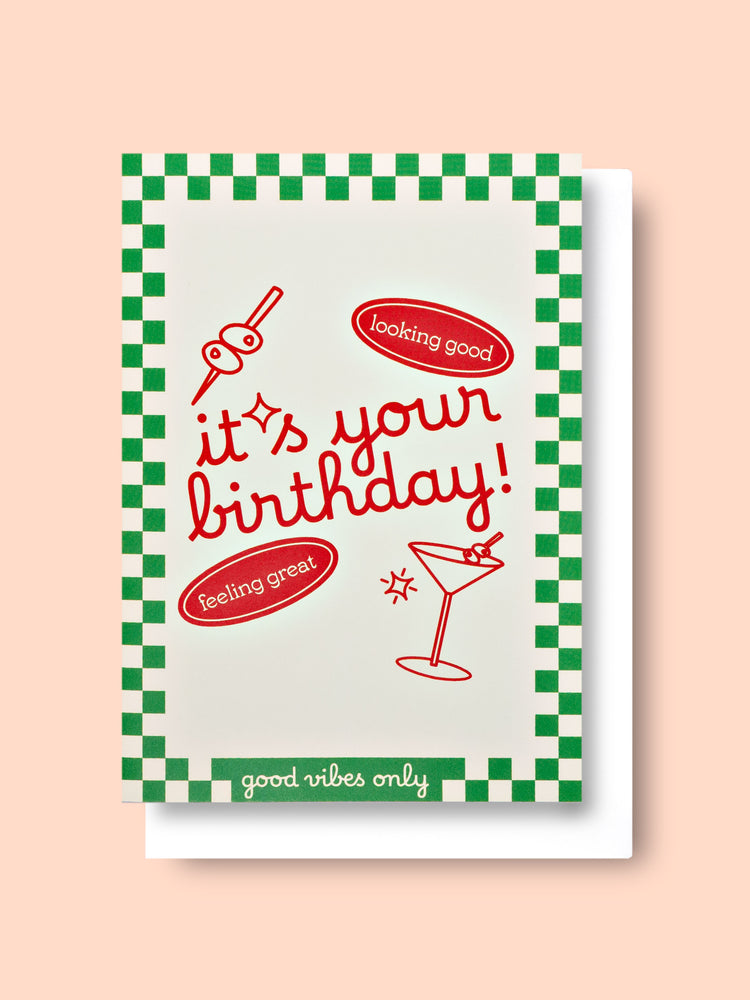 Good Thanks Paper - Diner Birthday Card