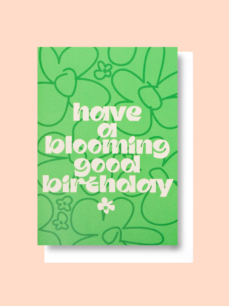 Good Thanks Paper - Blooming Birthday Card