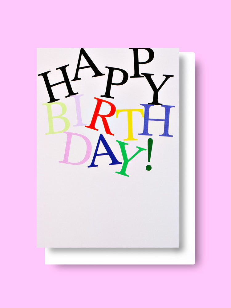 Good Thanks Paper - Wordy Birthday Card