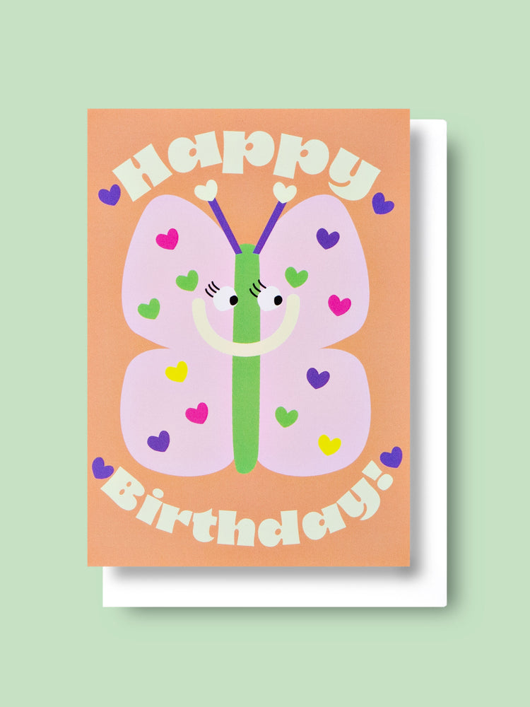 Good Thanks Paper - Butterfly Kids Birthday Card