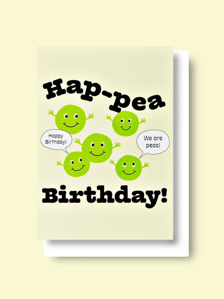 Good Thanks Paper - Hap-pea Happy Birthday Kids Card