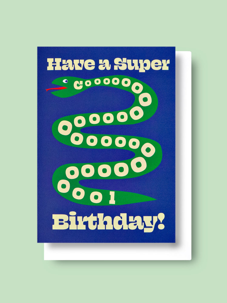 Good Thanks Paper - Super Cool Snake Birthday Card