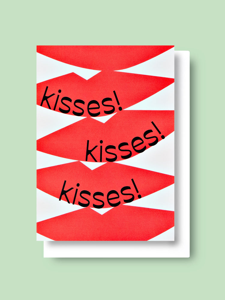 Good Thanks Paper - Lips Kisses Card