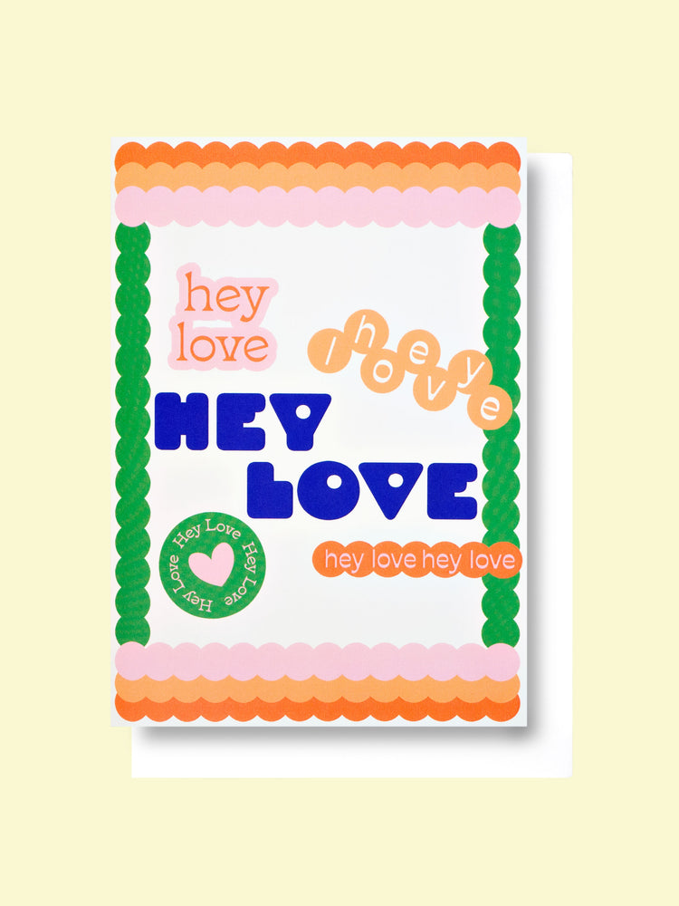 Good Thanks Paper - Sticker Hey Love Card