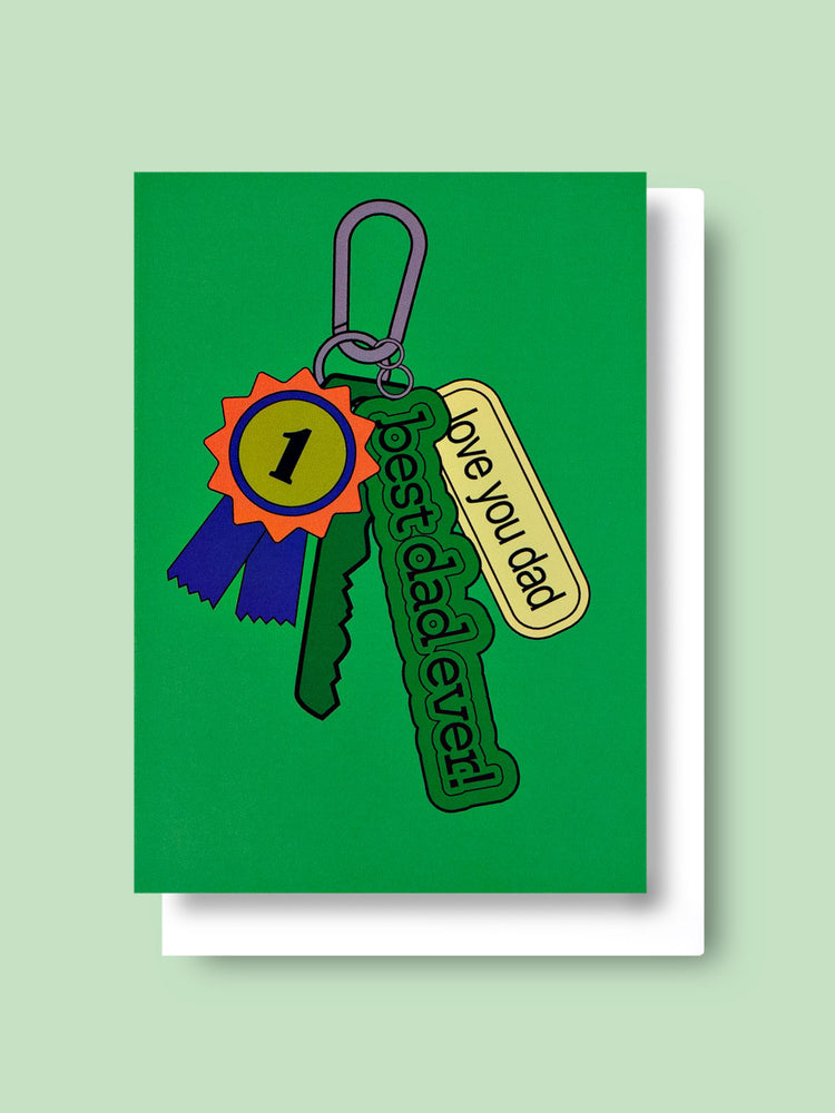 Good Thanks Paper - Keyring Best Dad Card