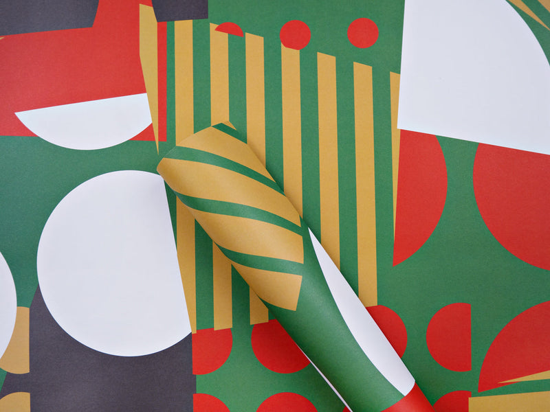 The Completist Christmas Spot Stripe Gift Wrap