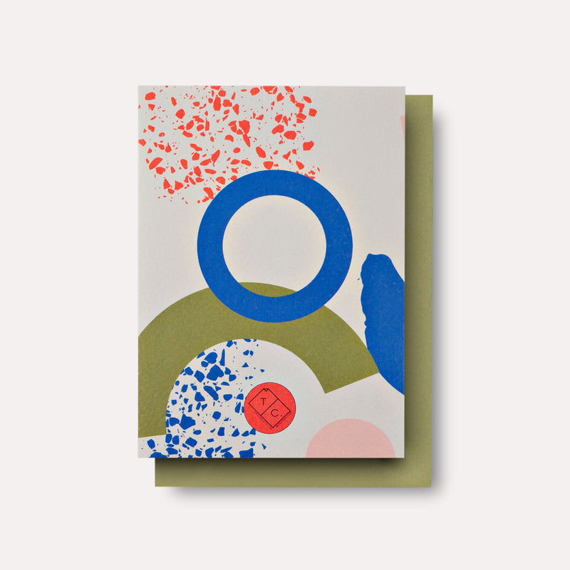 Memphis Brush Birthday Card