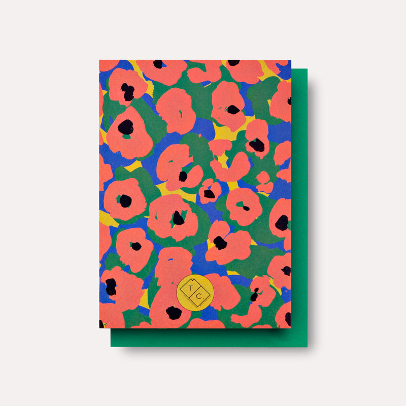 Painter Flower Birthday Card