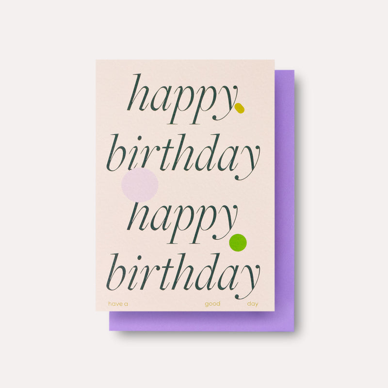 Ellipse Birthday Card