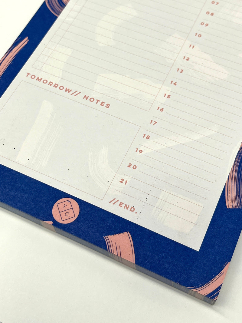 The Completist Sample Sale Shadow Brush Daily Planner Pad