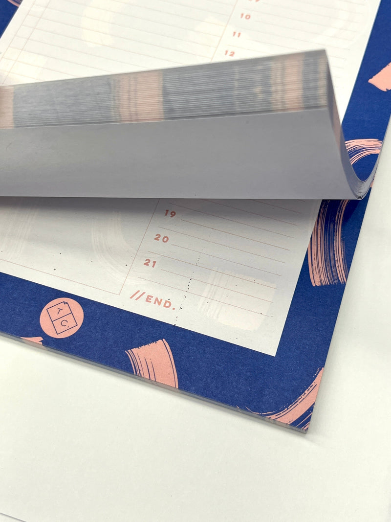 The Completist Sample Sale Shadow Brush Daily Planner Pad