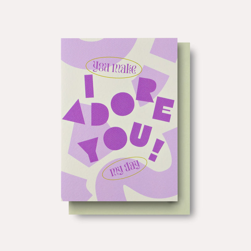 Apostrophe Adore You Card