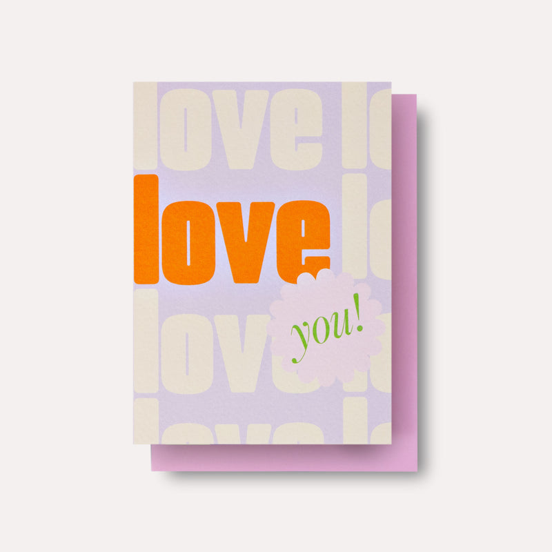 Violet Love You Card