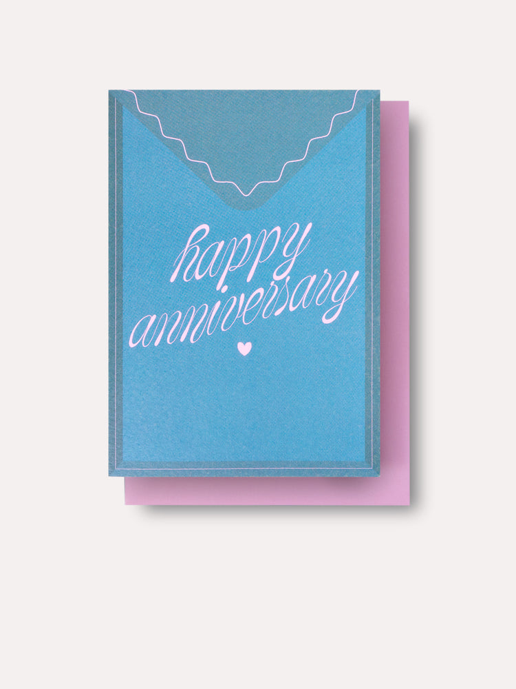 Postal Happy Anniversary Card
