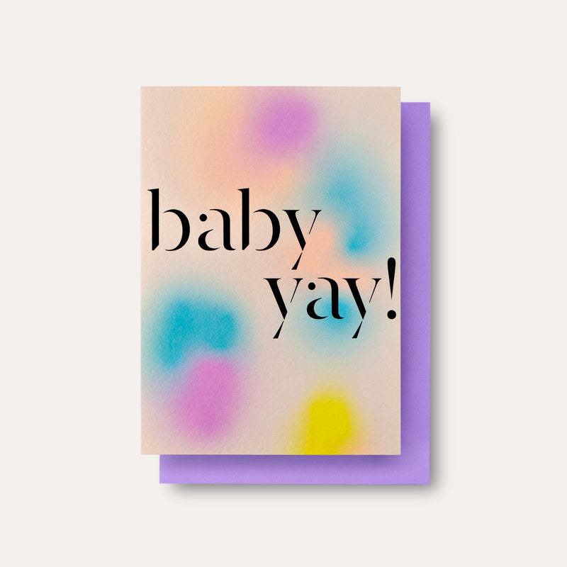 Gradient Baby Card