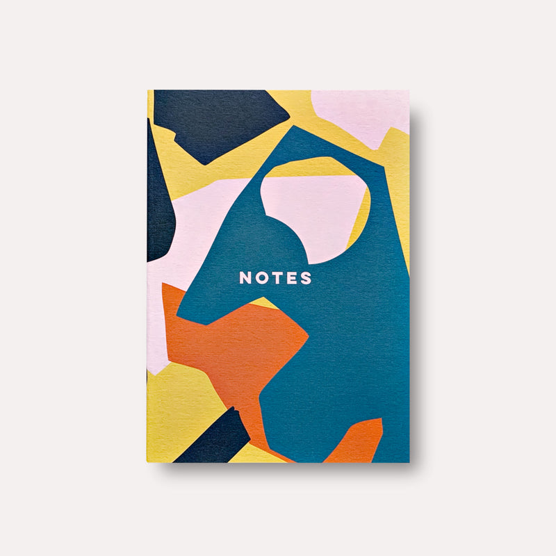 Pink Cut Out Shapes Slimline Notebook