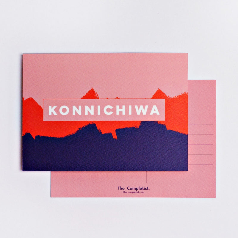 The Completist Konnichiwa Postcard