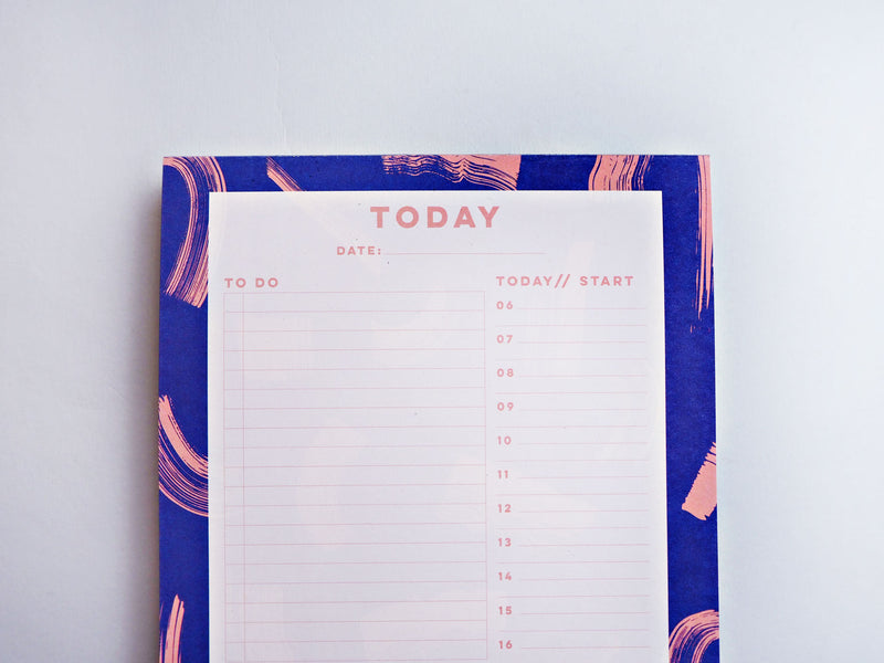SAMPLE SALE Blue Shadow Brush Planner Pad