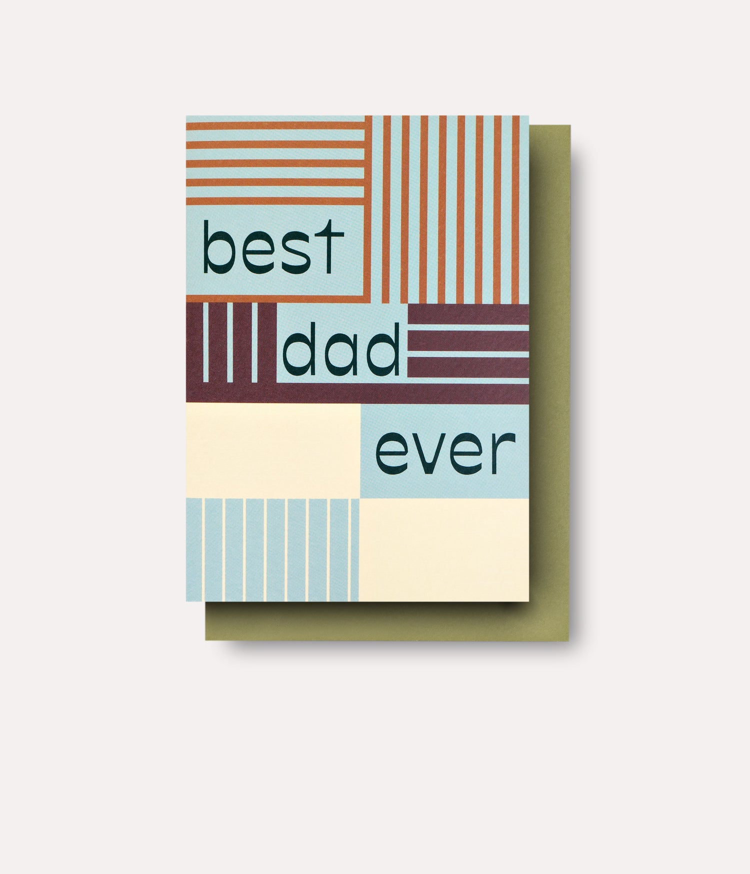 Stripes Best Dad Card
