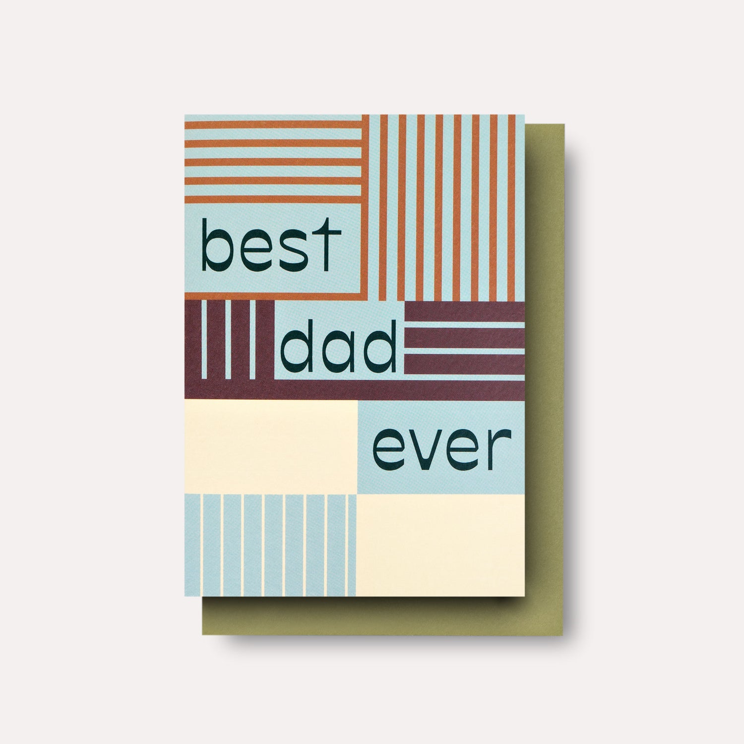 Stripes Best Dad Card