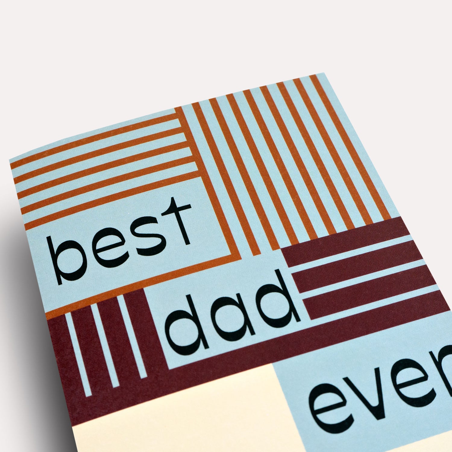Stripes Best Dad Card