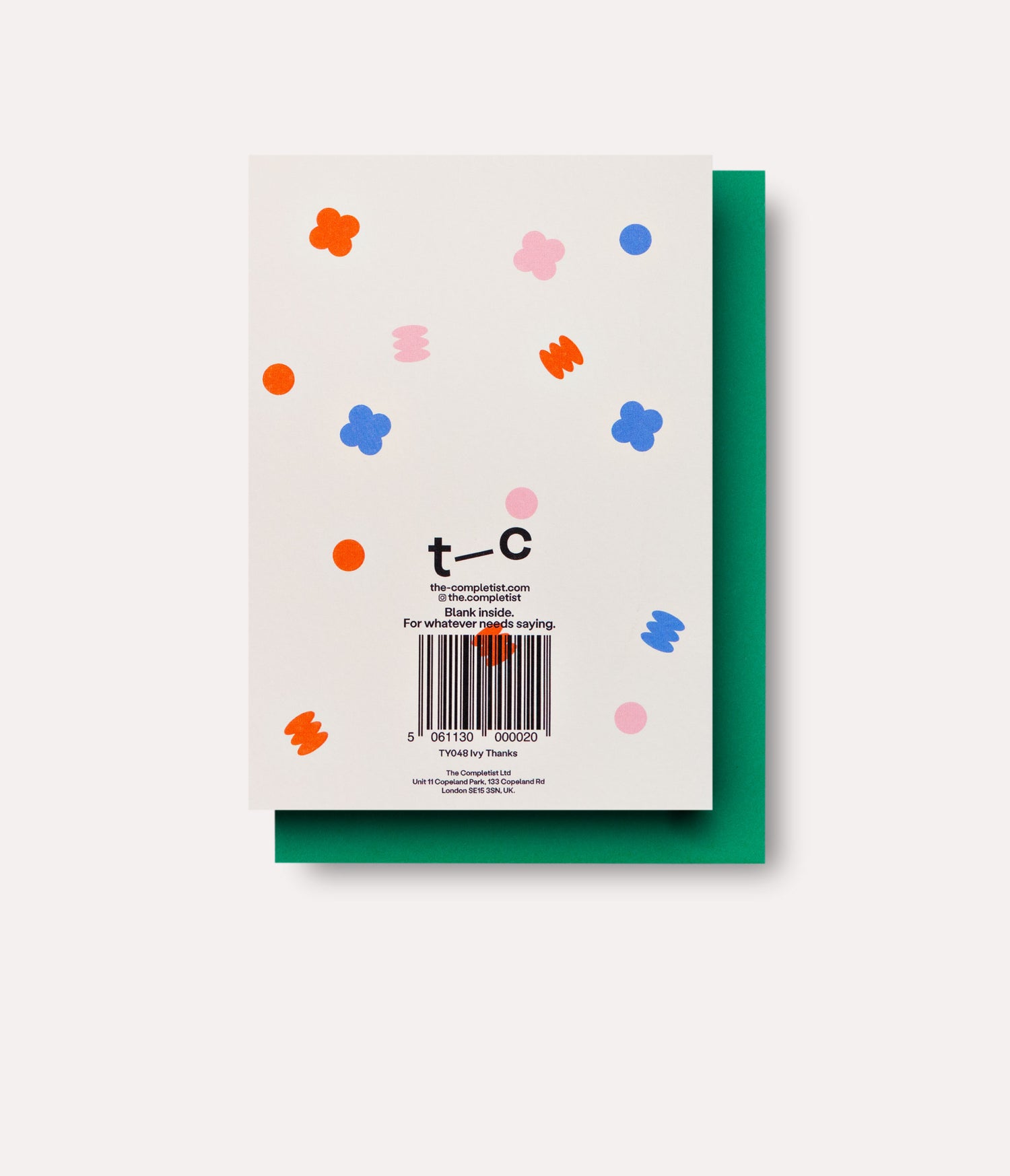 Ivy Thanks Card