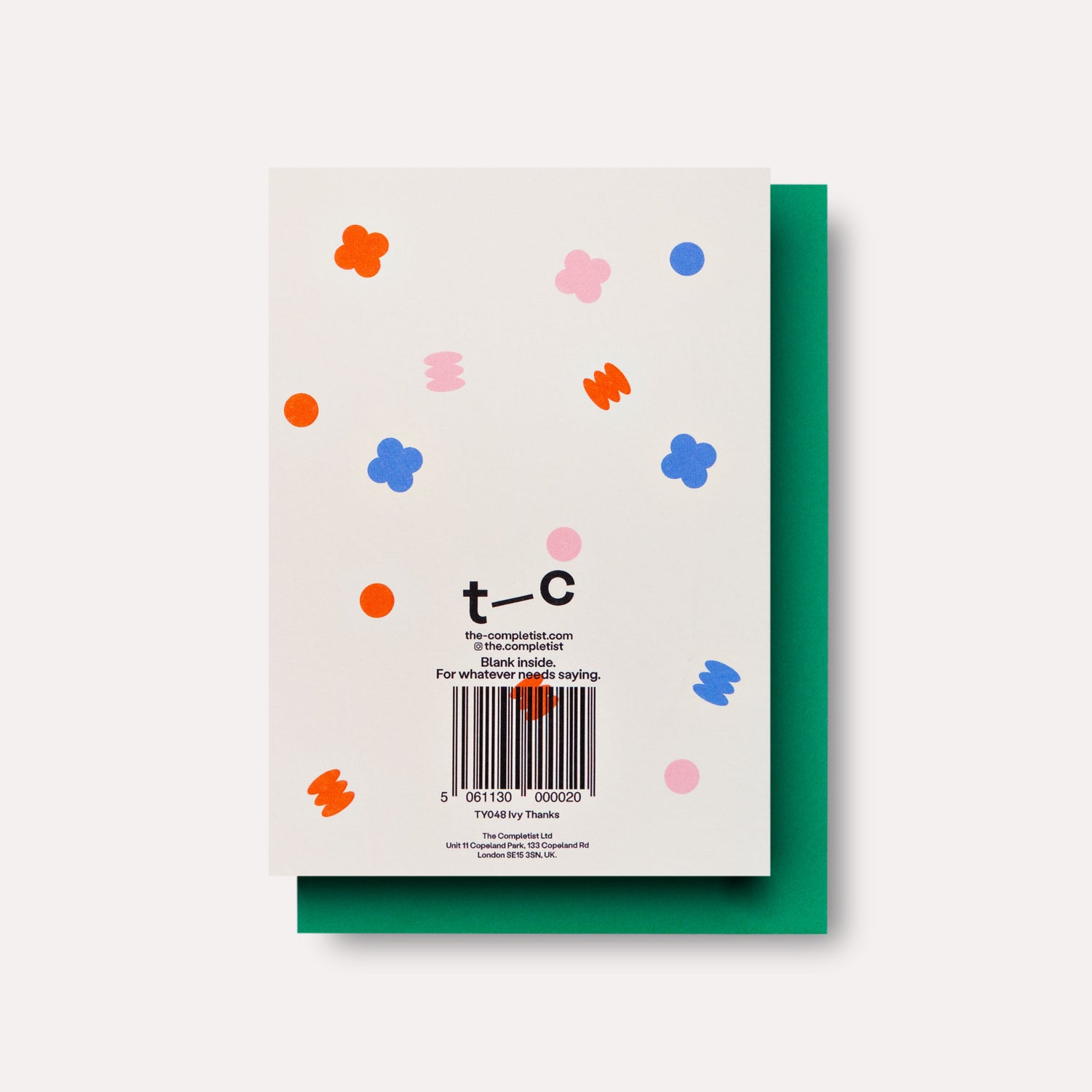 Ivy Thanks Card