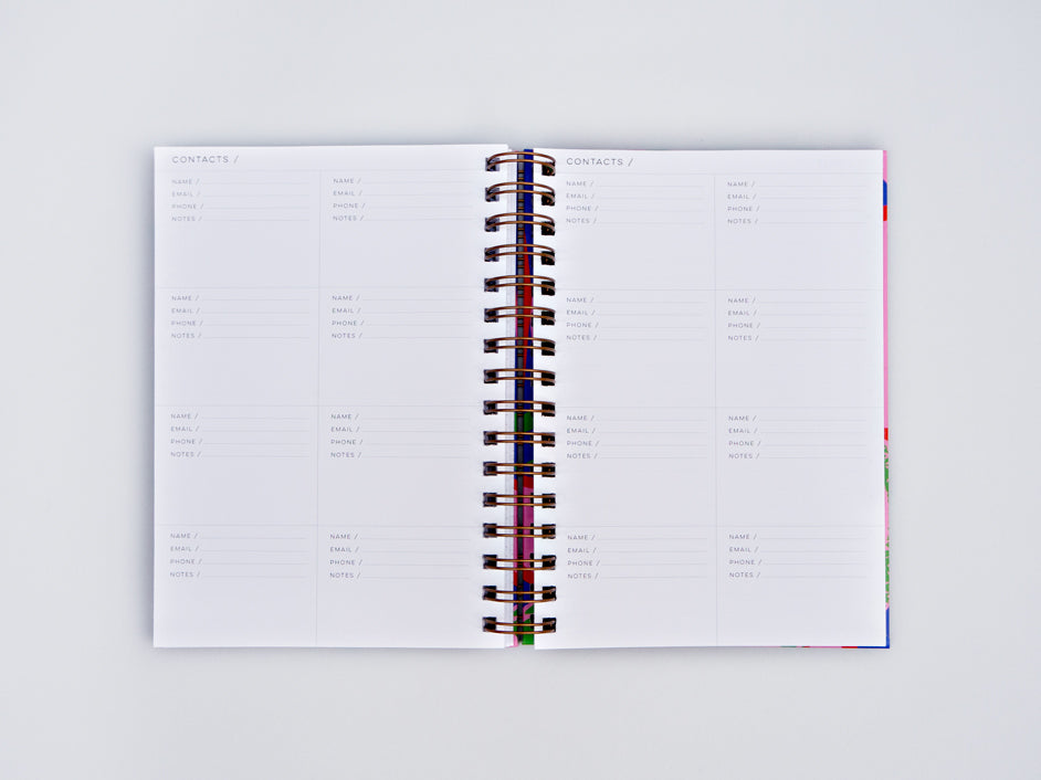 Athens Undated Hard Cover Weekly Planner