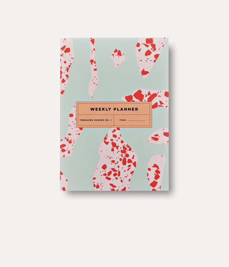 SAMPLE SALE Terrazzo Shapes No.1 Undated Weekly Planner Book