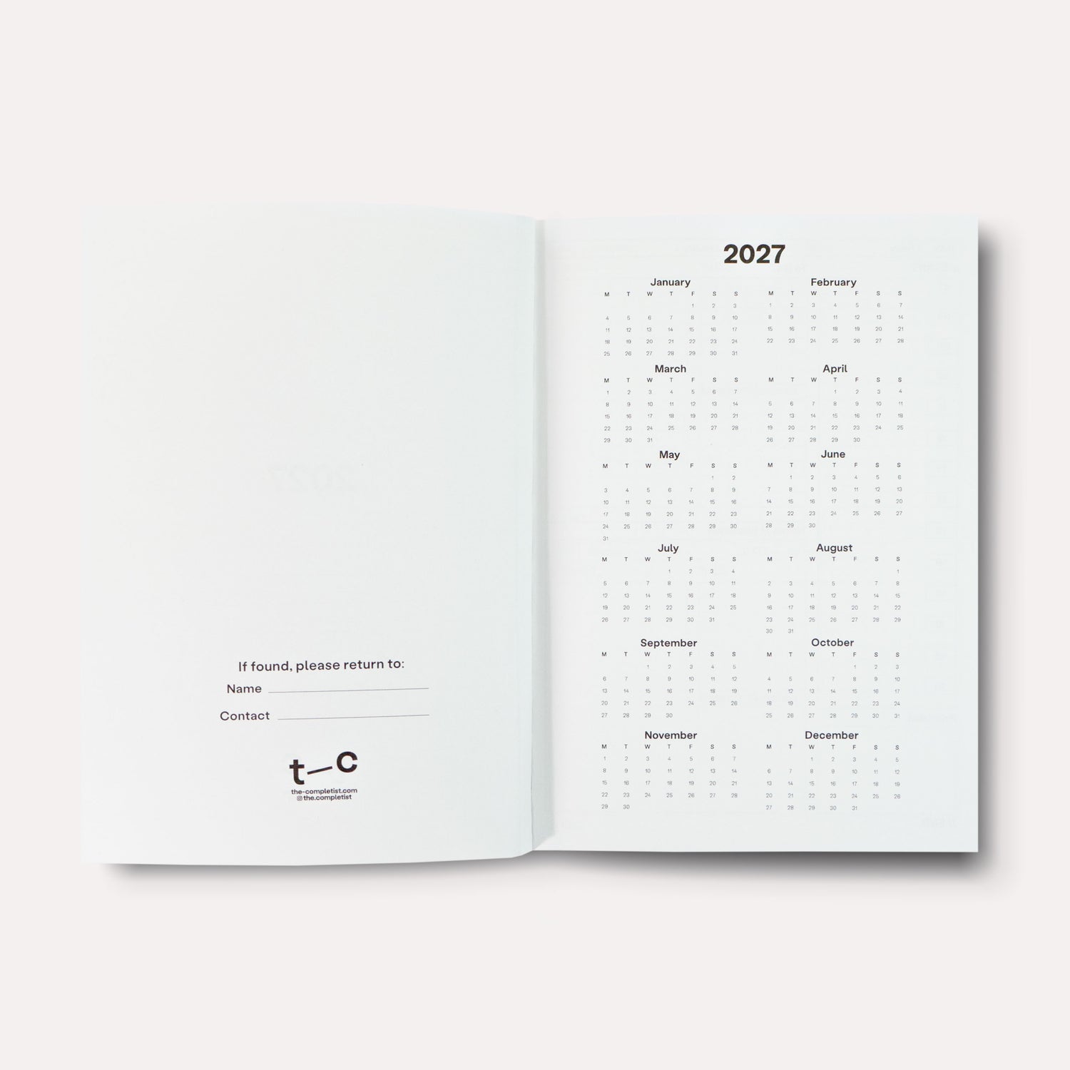 Bamboo 2027 Dated Daily Planner Book