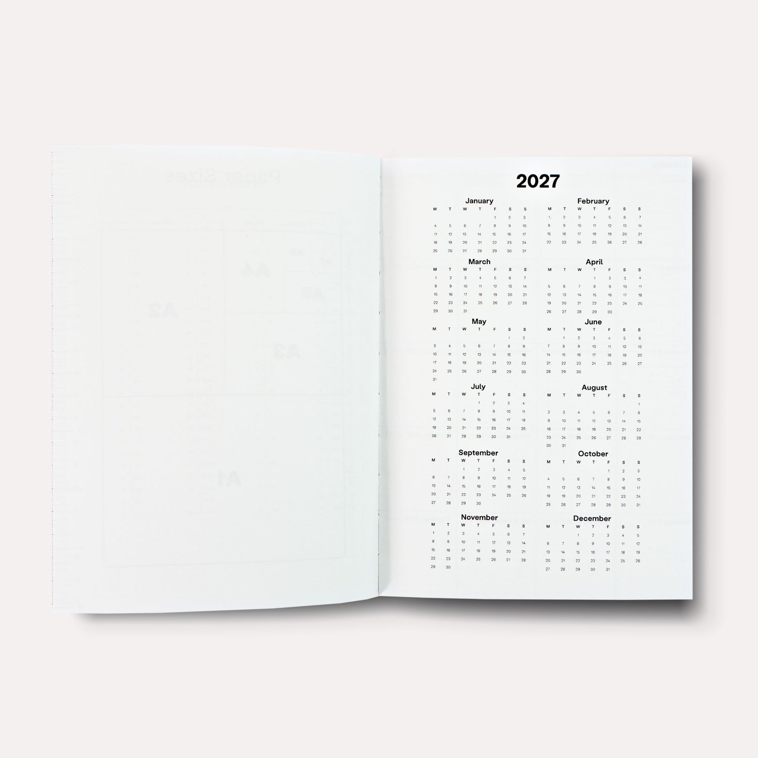 Marshmallow 2027 Dated Weekly Planner Book