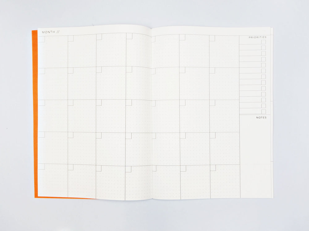 The Completist terrazzo shapes undated agenda book