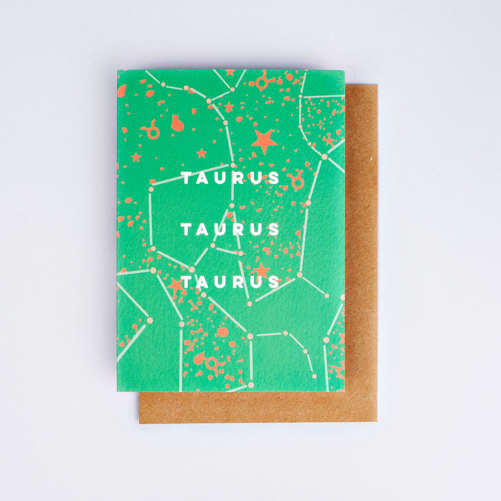 The Completist Taurus cosmic birthday card