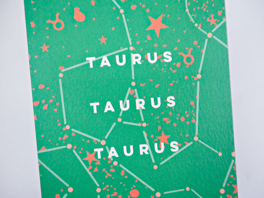 The Completist Taurus cosmic birthday card