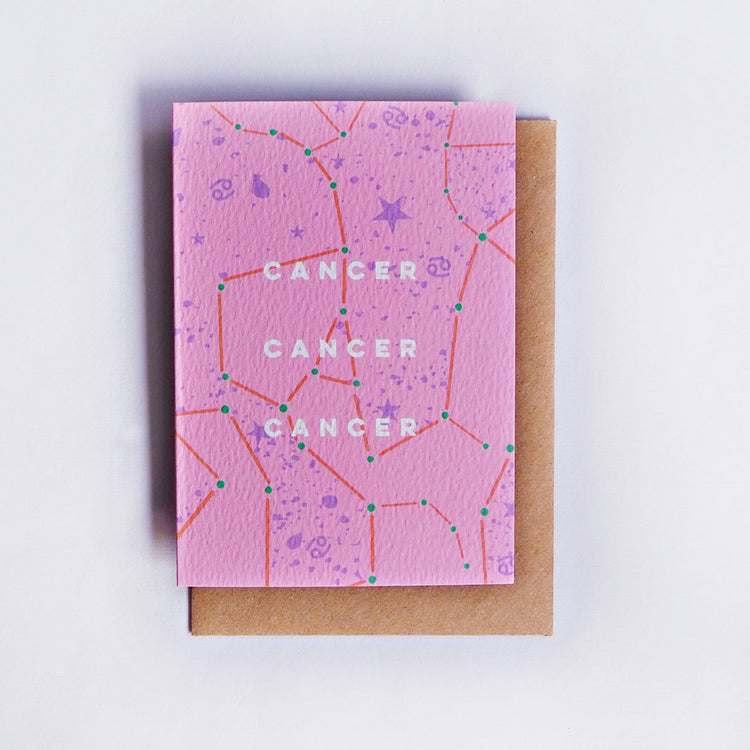 The Completist Cancer cosmic birthday card