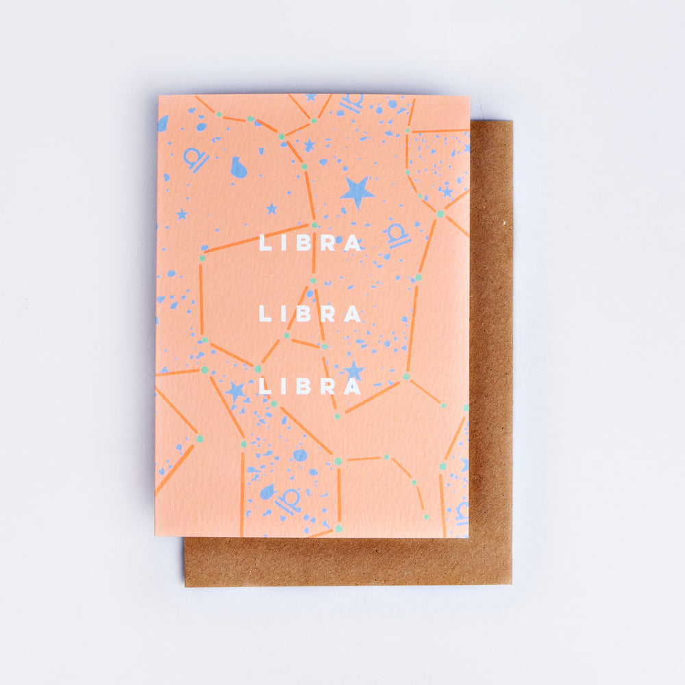 The Completist Libra Cosmic birthday Card
