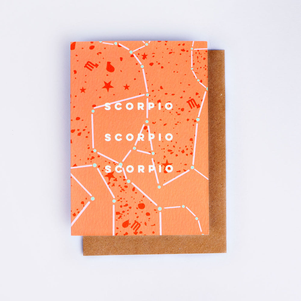 The Completist Scorpio cosmic birthday card