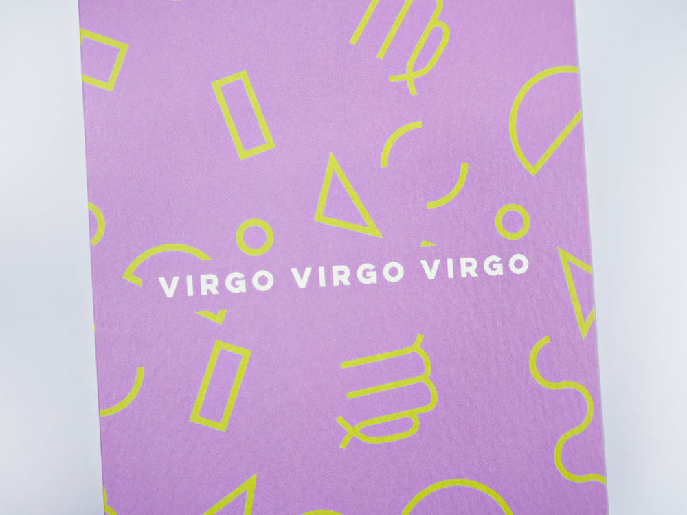 The Completist Memphis Virgo astrology birthday card