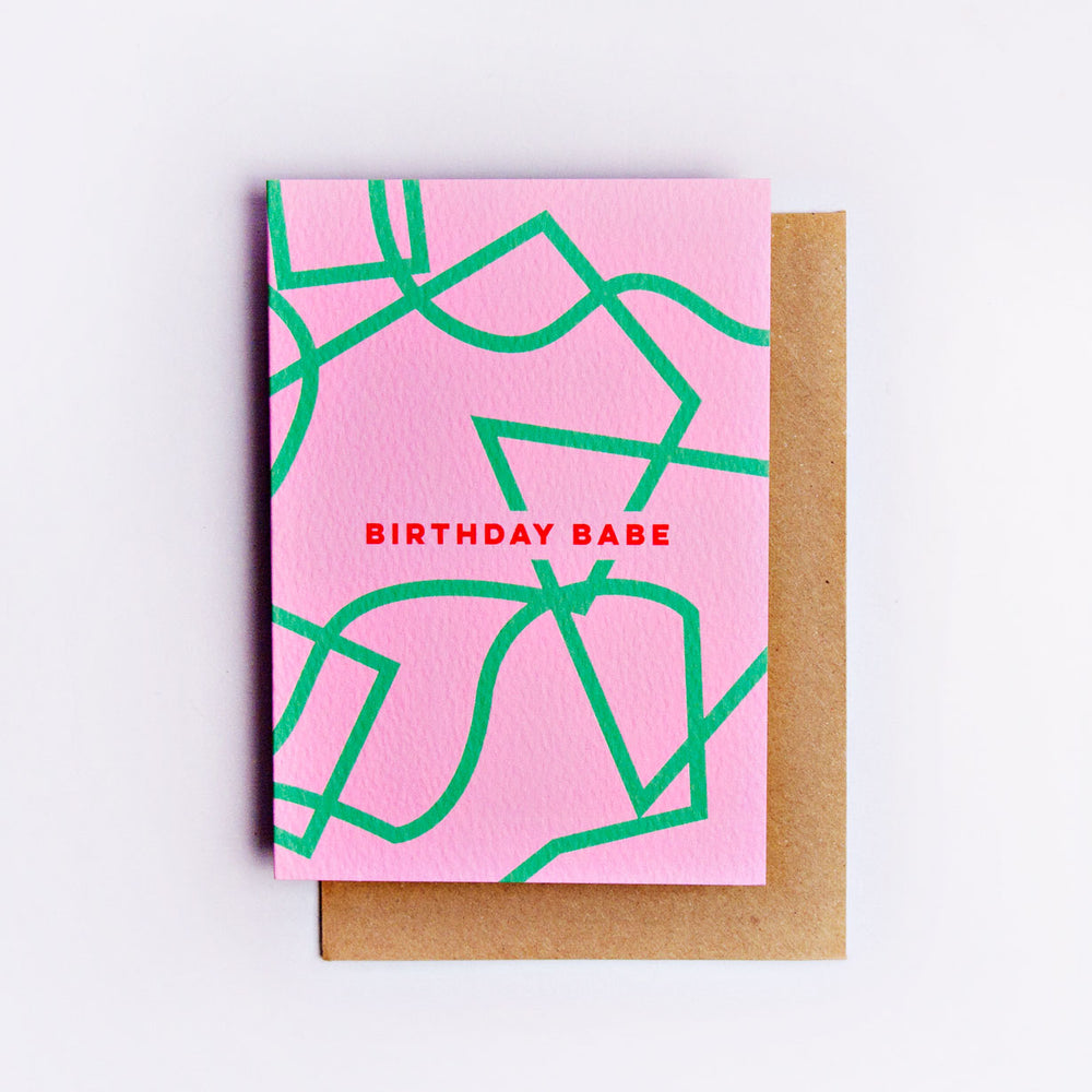 The Completist birthday babe card