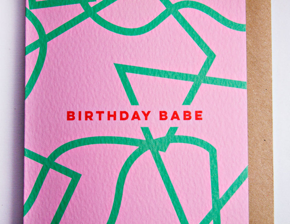 The Completist birthday babe card