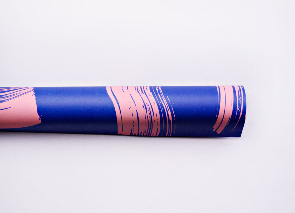 The Completist blue shadow brush gift wrap